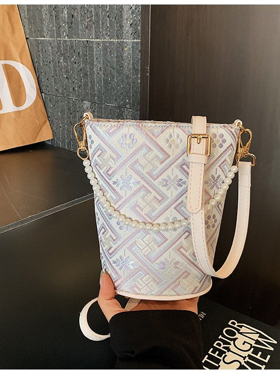 Women's Jin Fashion National Tide Fresh Air Culture Chinese Bucket Bag