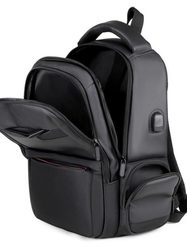 Men's Large Capacity Business Simple Western Style Multifunctional Backpacks