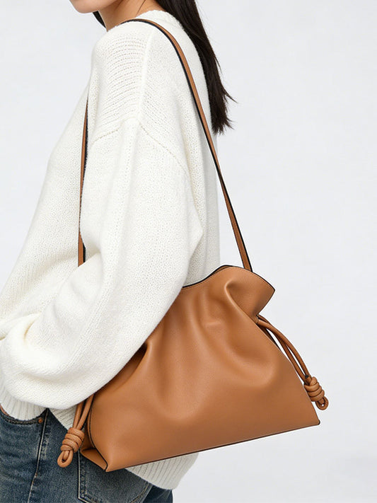 Women's Soft Leather Cloud Fashion High Sense Simple Bags