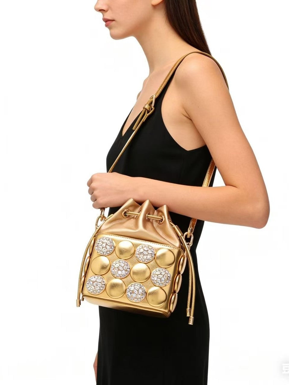 Casual Women's Rhinestone Dot Fashion Mobile Women's Messenger Bag