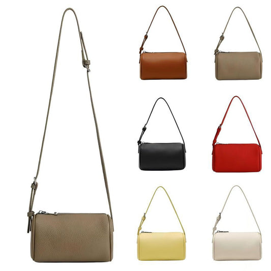 Women's Fashion Leather Pencil Design High-grade Cylinder Women's Messenger Bag