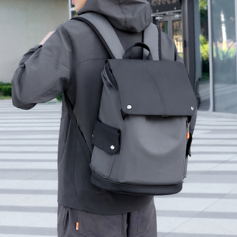 Men's Printed Business Computer Waterproof Large Capacity Backpacks