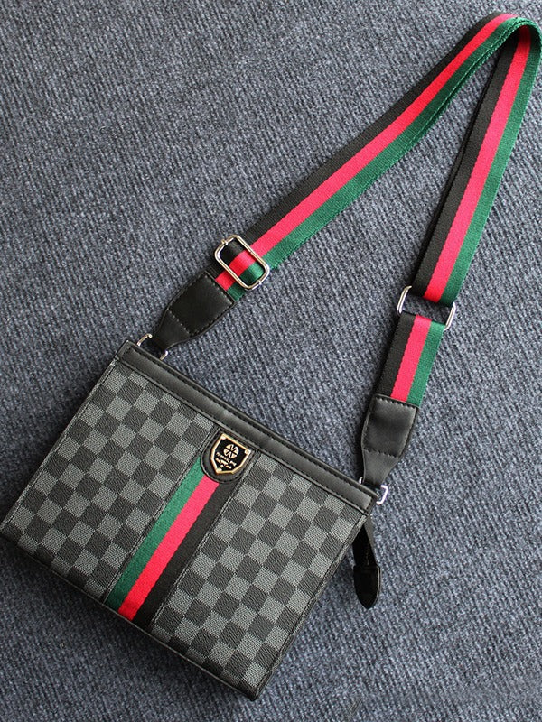 Men's & Women's Business Hard Large Capacity Plaid Trendy Handbags