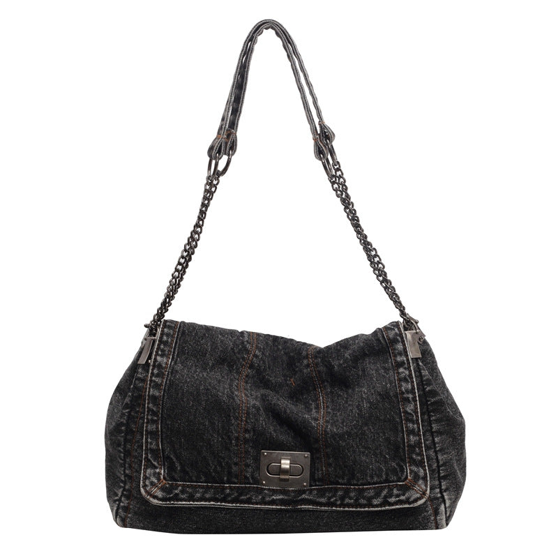Women's Denim Summer Fashion Chain Large Capacity Women's Shoulder Bag