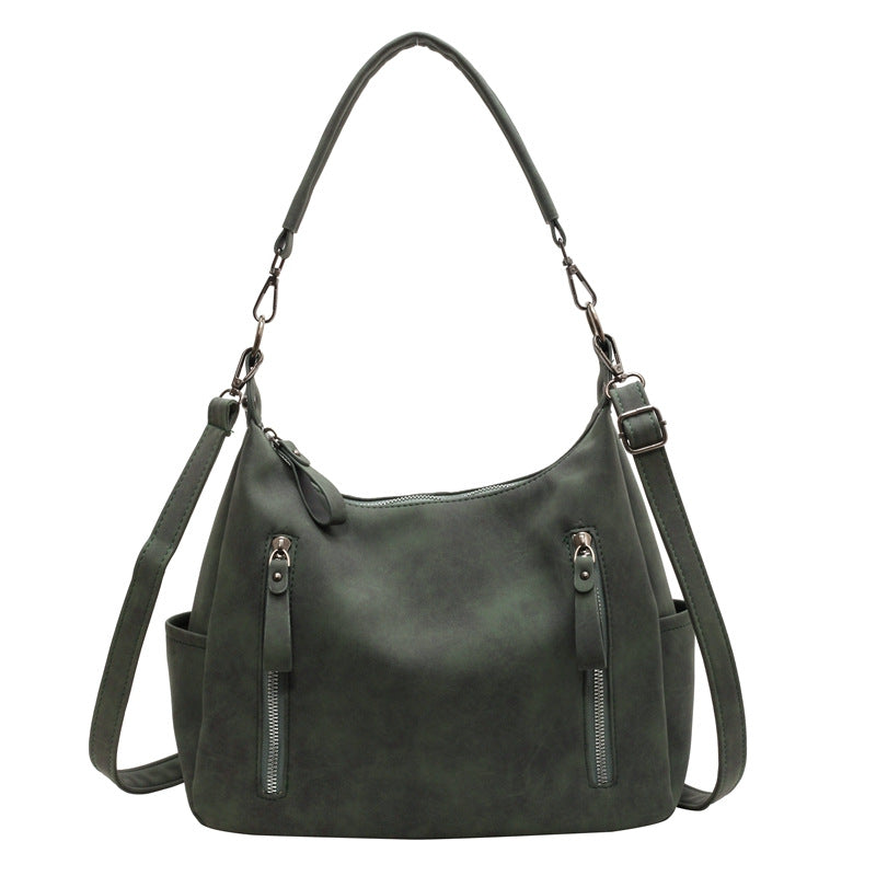 Women's Large Capacity Retro Frosted Texture Commuter Bags