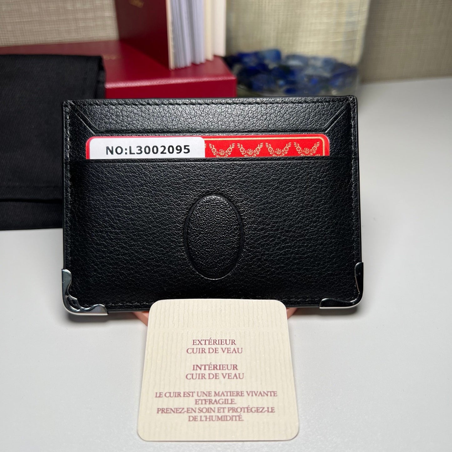 First Layer Cowhide Simple Genuine Leather Card Holder