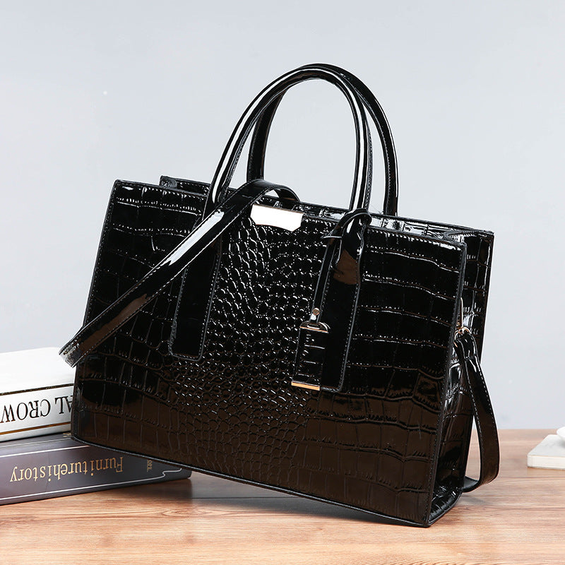 Women's Trendy Crocodile Pattern Portable Worldwide Women's Handbag