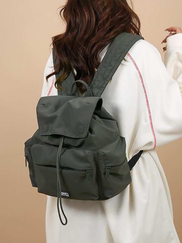 Texture Everyday Joker Solid Color Simple Versatile Backpacks