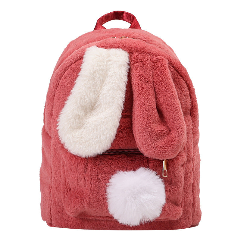 Cute Rabbit Ears Korean Large Capacity Women's Backpack