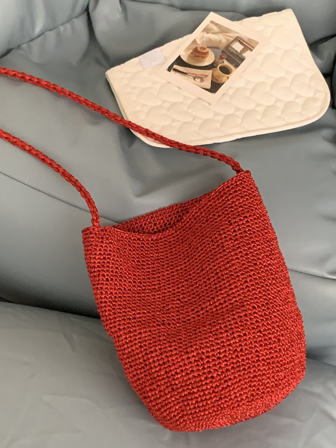 Women's Design Sier Hand-woven Korean Underarm Portable Women's Shoulder Bag