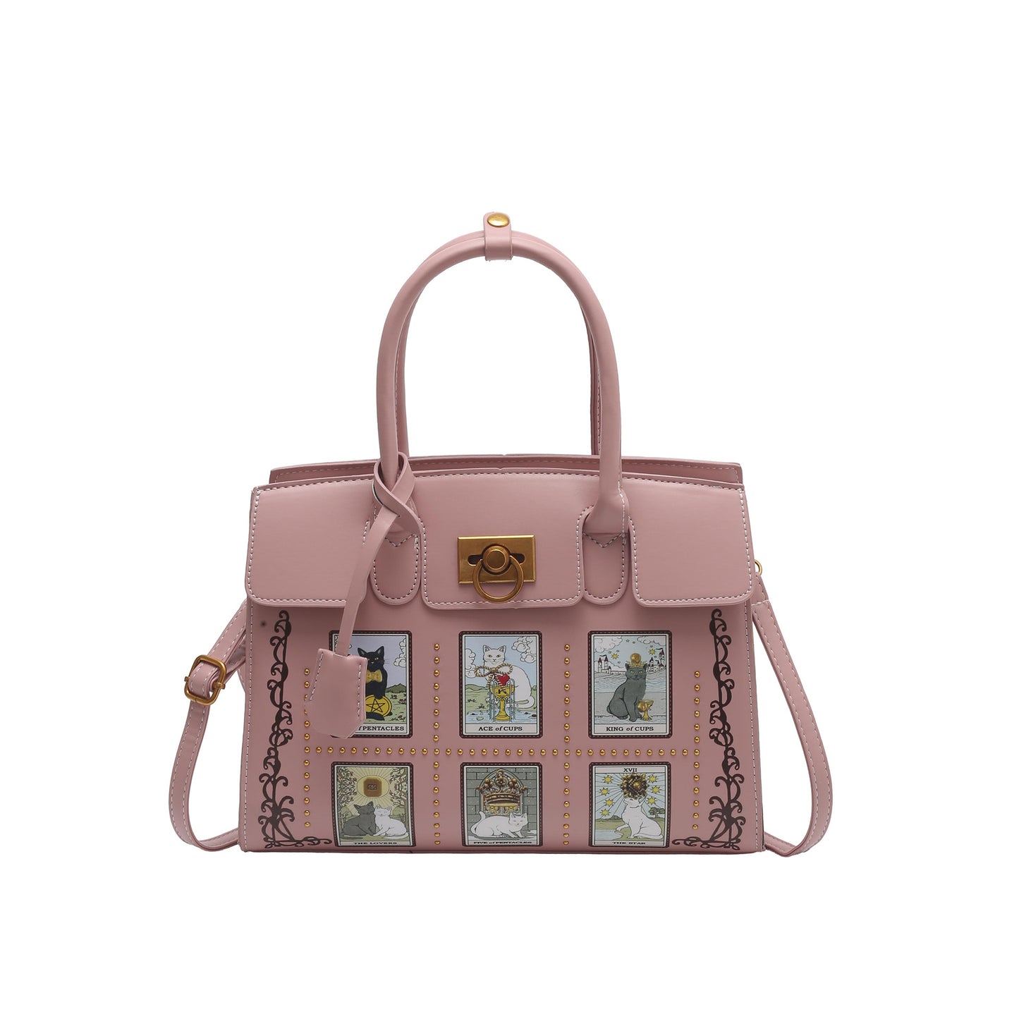 Tarot Cat Embroidered Mild Luxury Retro Dark Women's Shoulder Bag