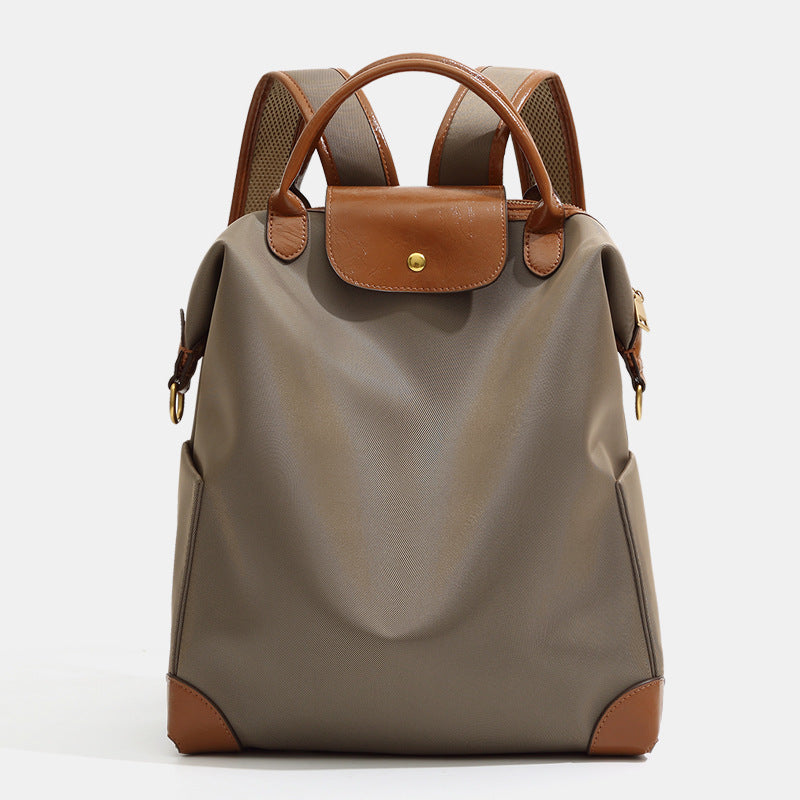 Women's High-grade Commuter Computer Convenient Large Capacity Nylon Contrast Leisure Backpack