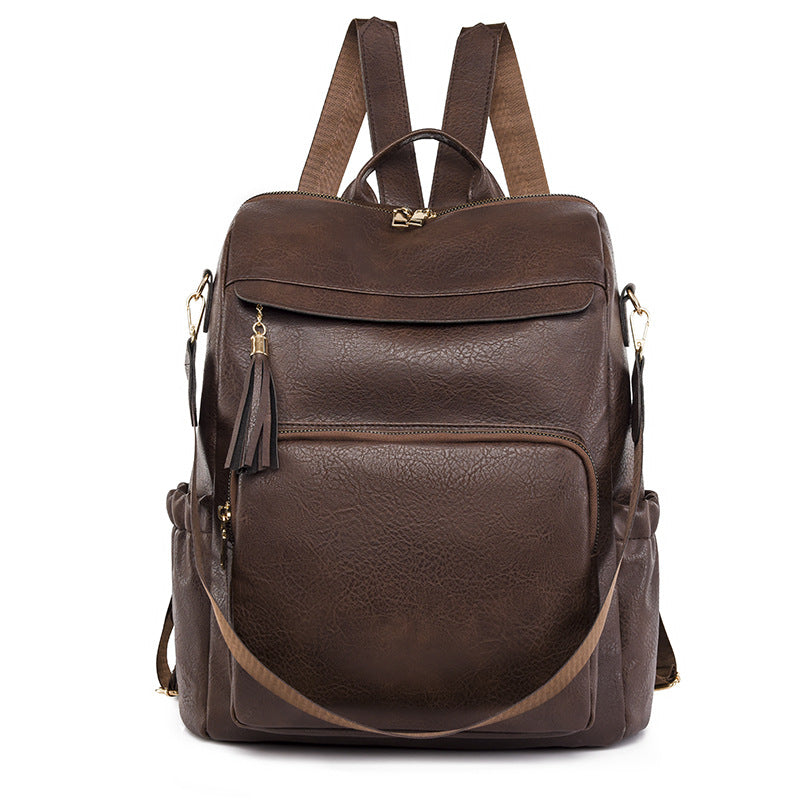 Elegant Women's Retro Large Capacity Brown Bags
