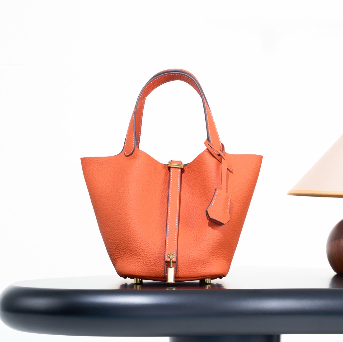 Classic First Layer Cowhide Vegetable Basket Light Luxury High-grade Genuine Women's Messenger Bag