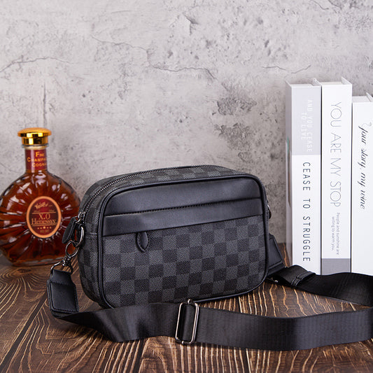 Classic Elegant Men's Trendy High-grade Leather Men's Messenger Bag