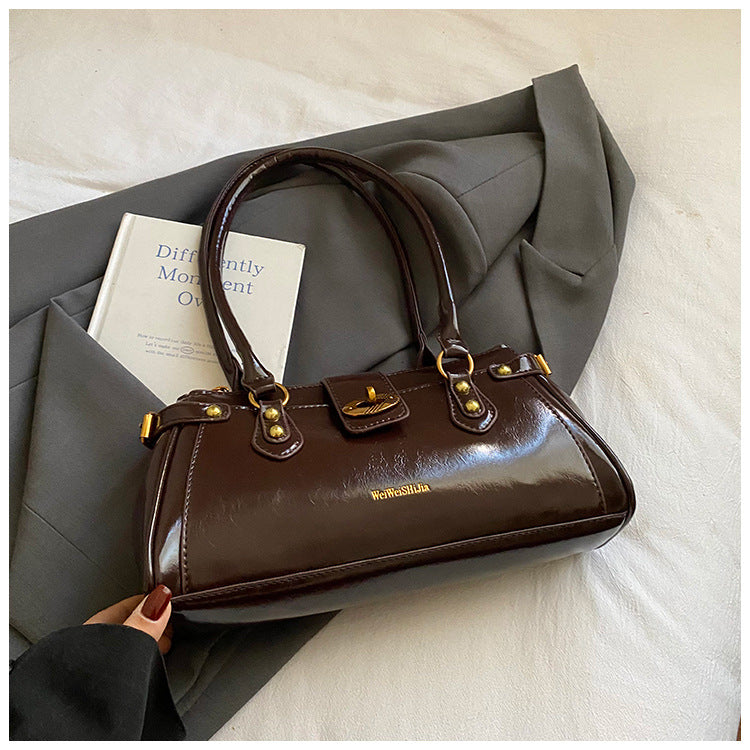 Women's Baguette For Winter Advanced Texture Light Luxury Women's Shoulder Bag
