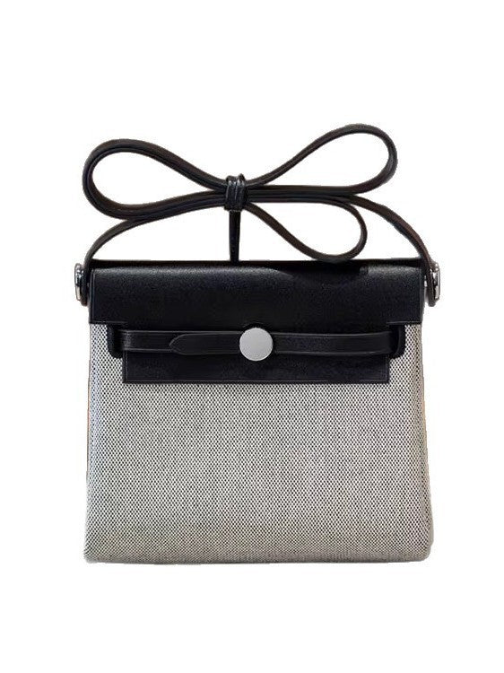Canvas Top Layer Cowhide Wax Thread Hand Sewing Bags