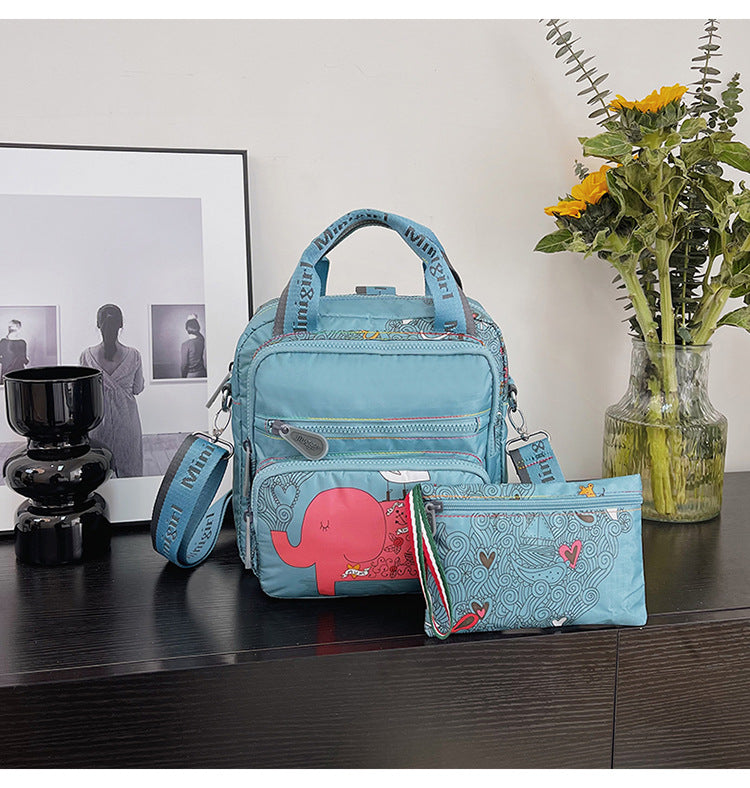 Women's Autumn Multipurpose Ethnic Print Large Capacity Waterproof Women's Backpack