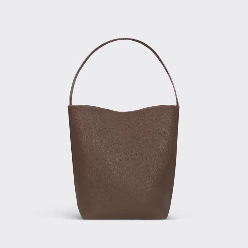 High-grade Niche First Layer Cowhide Large Capacity Female Bucket Bag