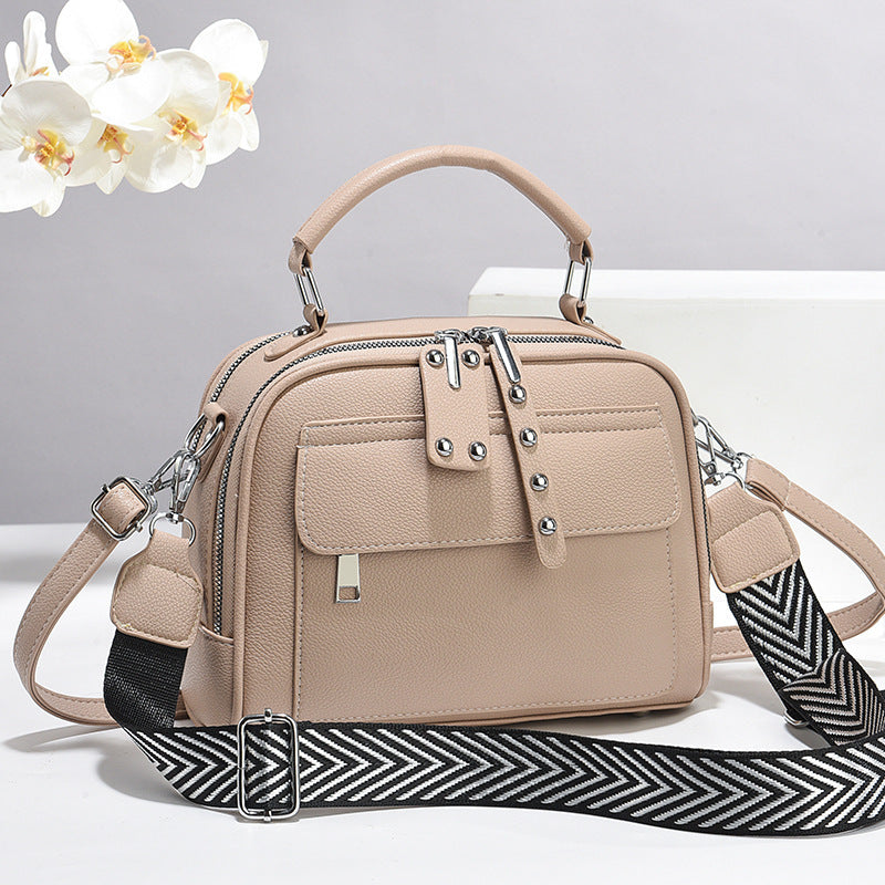 Women's High-grade Pouch Soft Leather Pillow Large Women's Shoulder Bag