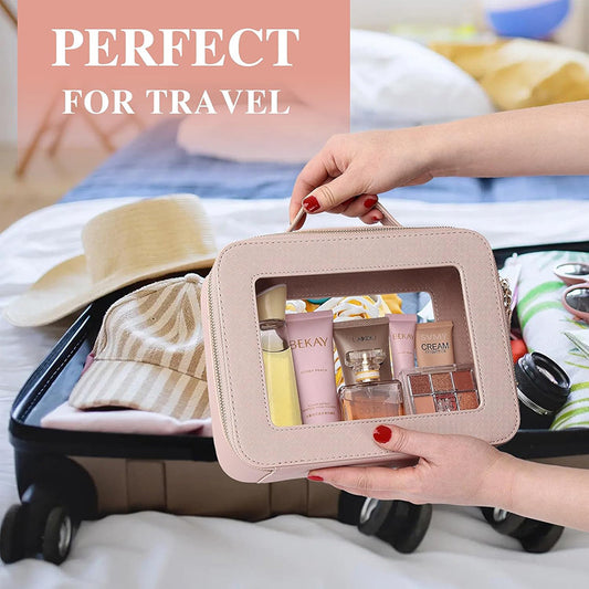 Storage Good-looking Portable Large Window Transparent Makeup Bag
