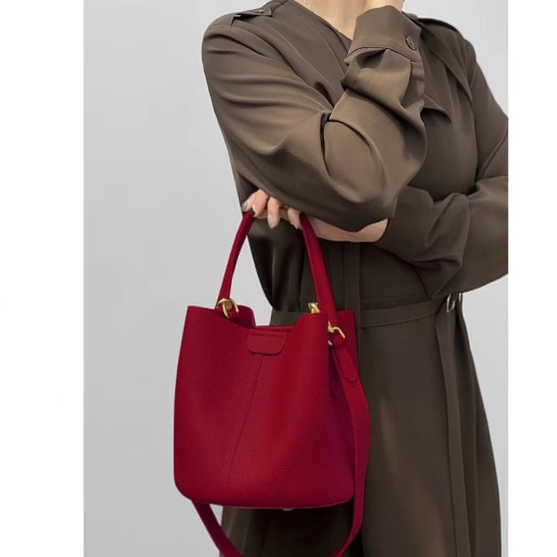 Women's Red High-grade Large Capacity Bridal Wedding Women's Handbag
