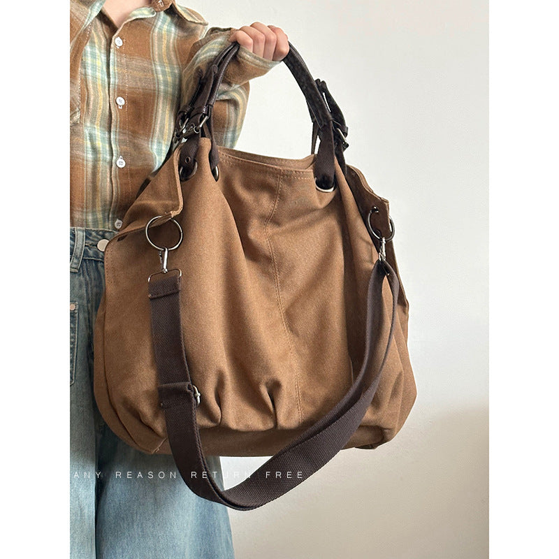 Retro Working Style Fashion Canvas Large Tote Bags