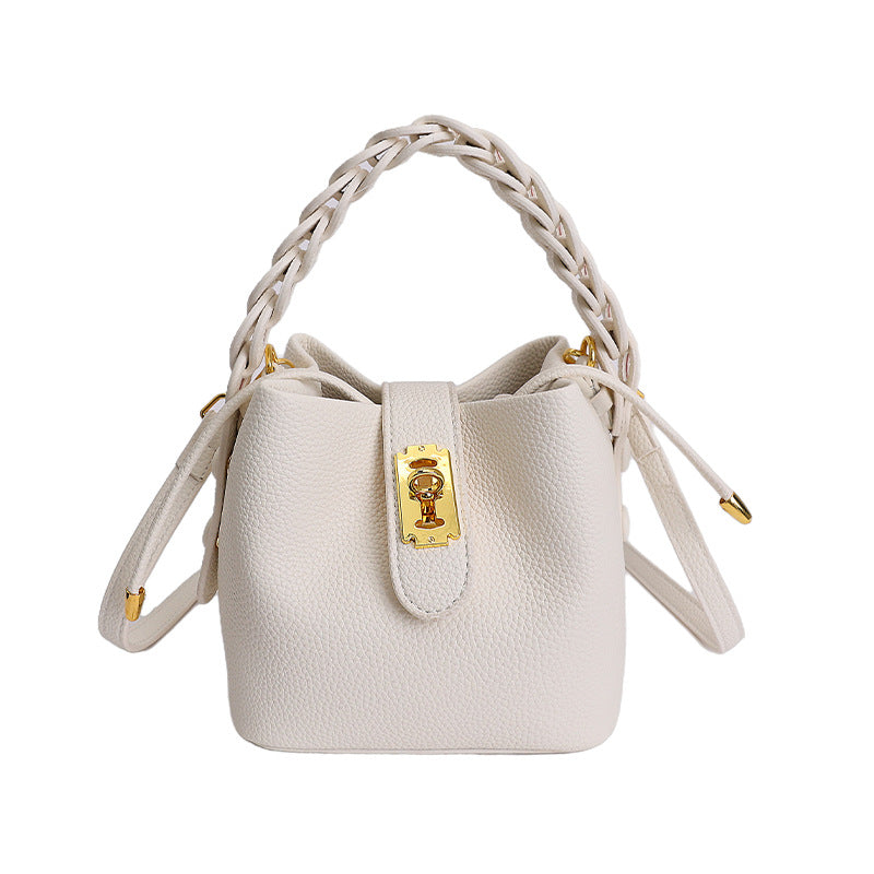 Women's Design High-grade Vegetable Basket Elegant Graceful Bucket Bag