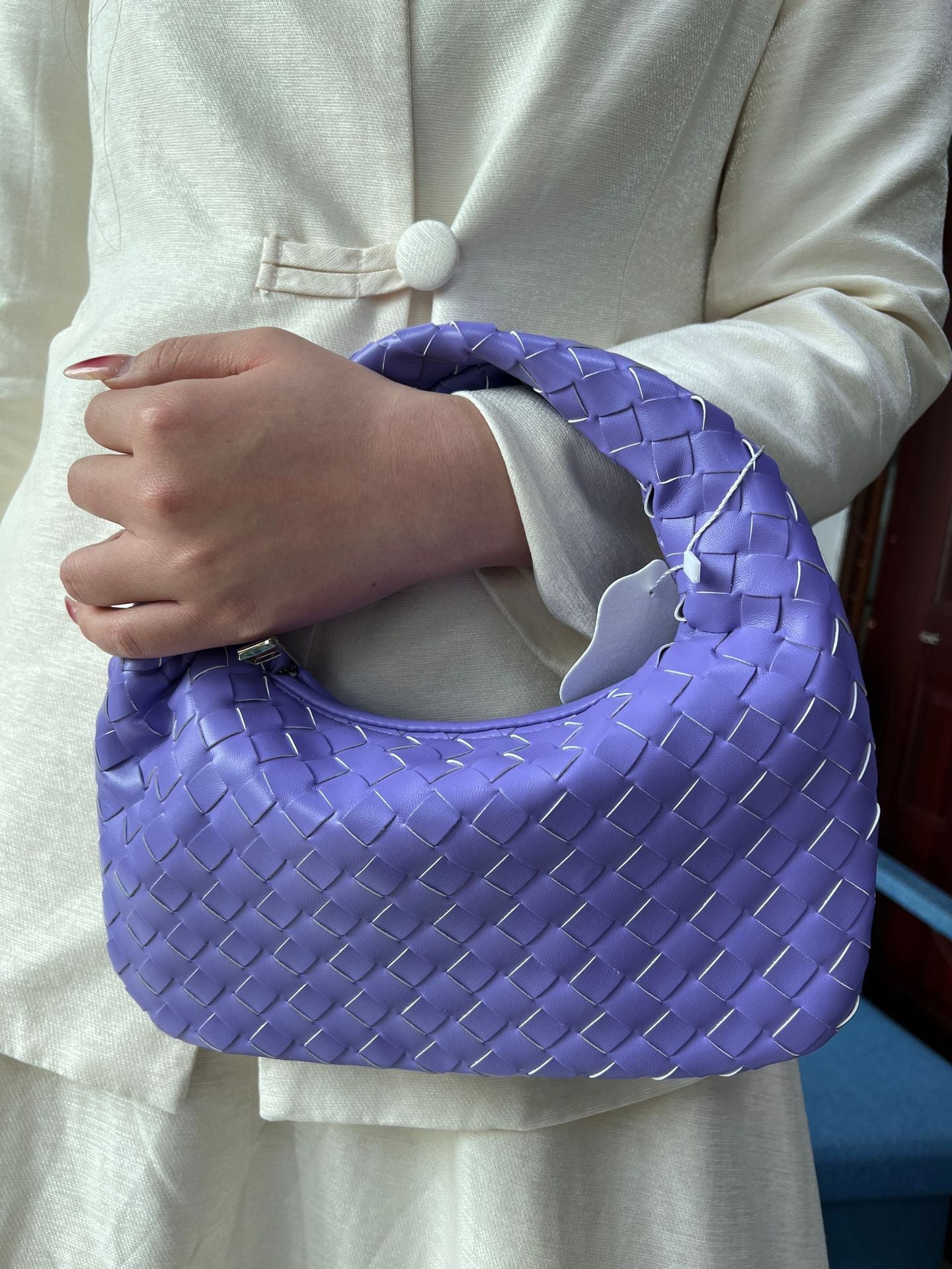 Women's Woven Popular Horn Knotted Portable Underarm Bags