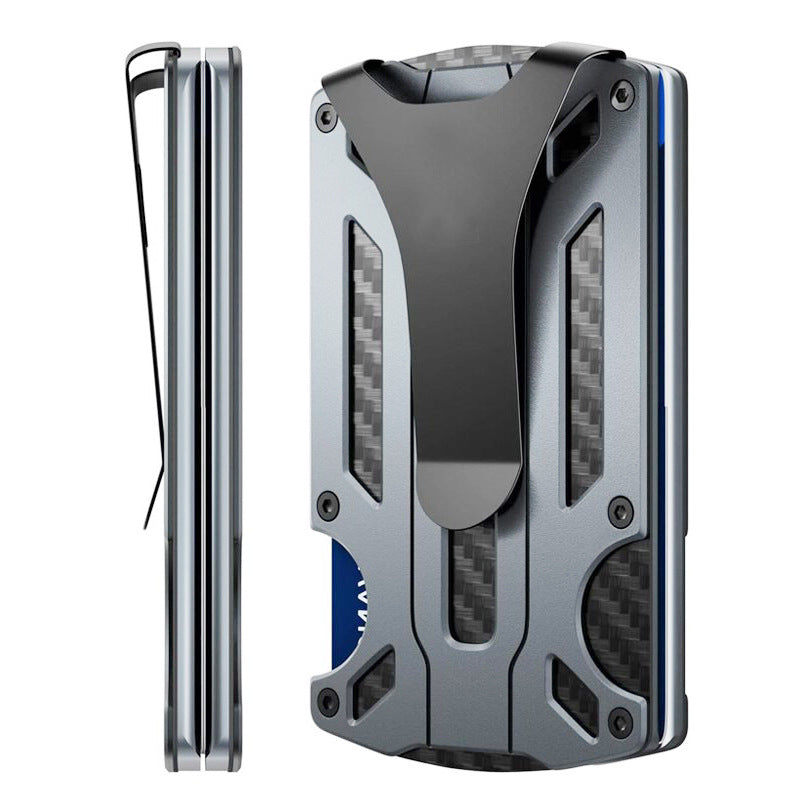 Durable Casual Men's Aluminum Alloy Metal Card Pack Card Sleeve