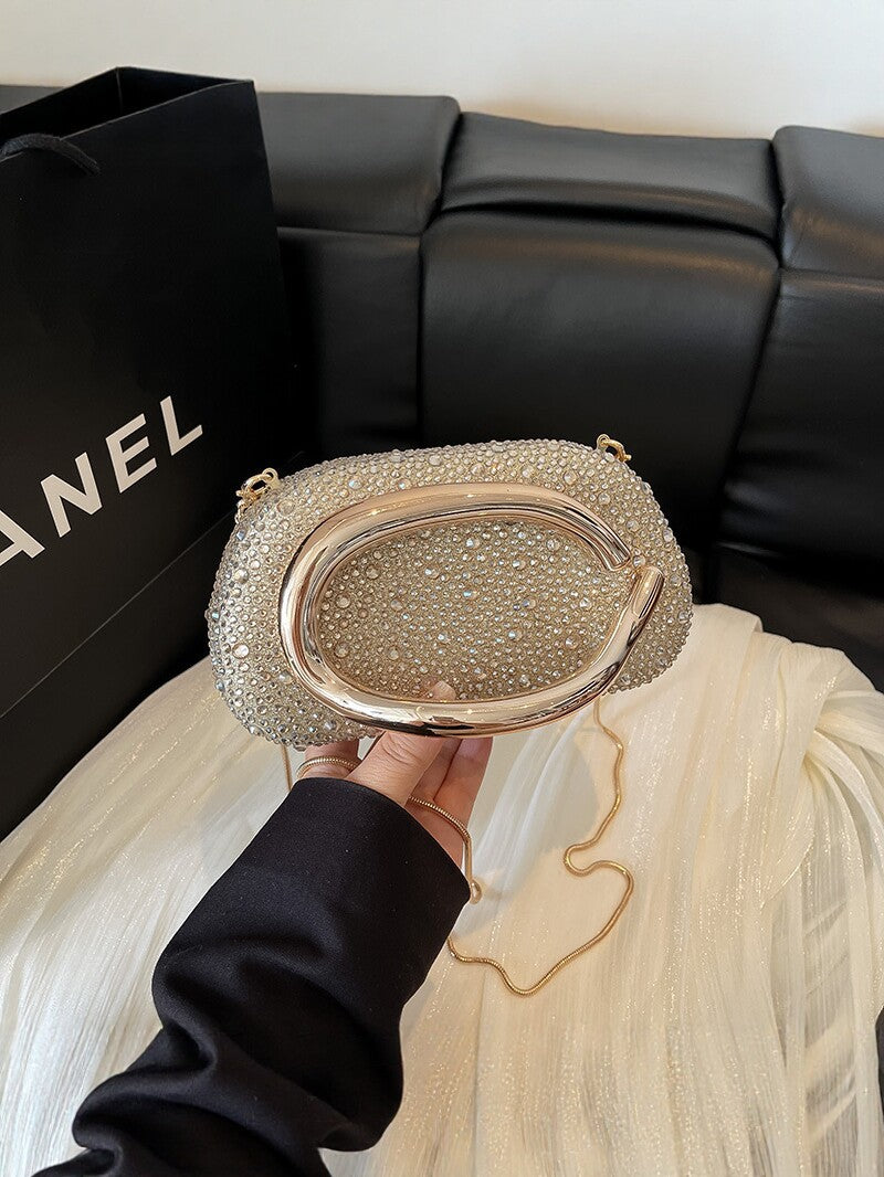 Diamond High-grade Metal Chain Fashion Banquet Women's Shoulder Bag