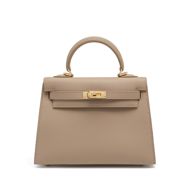 Women's Fashion Cattlehide Leather High-grade Genuine Kelly Women's Handbag