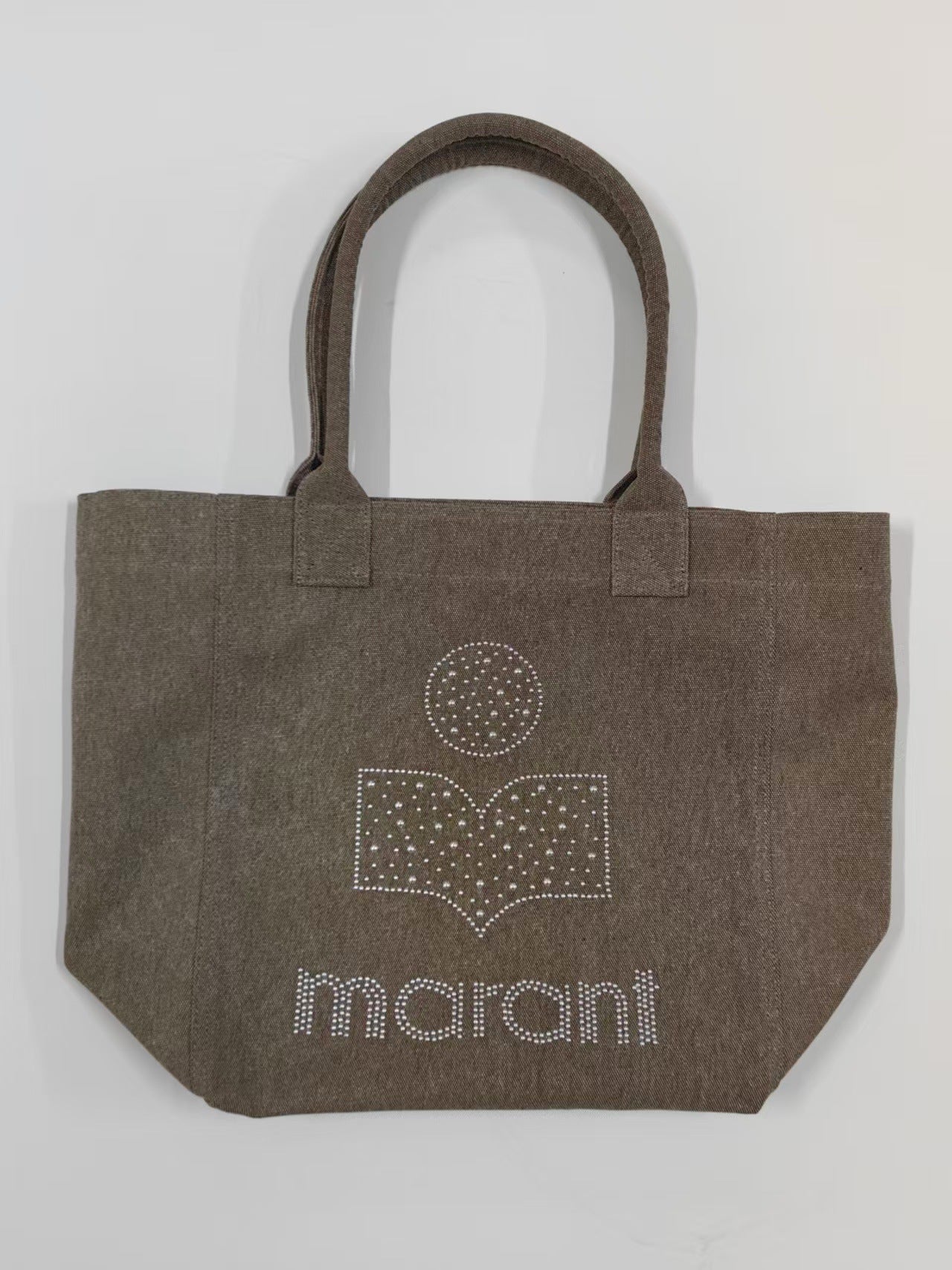 Women's Fashion Built-in Double Pocket Interlayer Pure Tote Bags