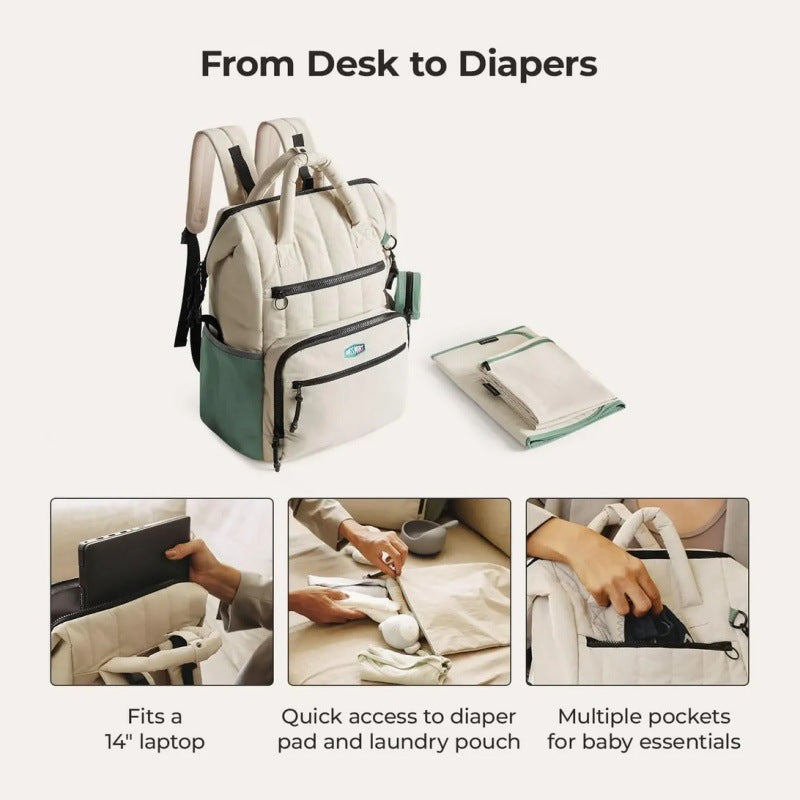 Striped Mummy Waterproof Large Capacity Fashion Backpacks
