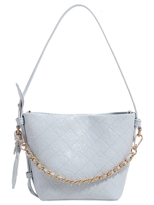 Women's Cherry Blossom Pink Love Spring Rhombus Chain Bags