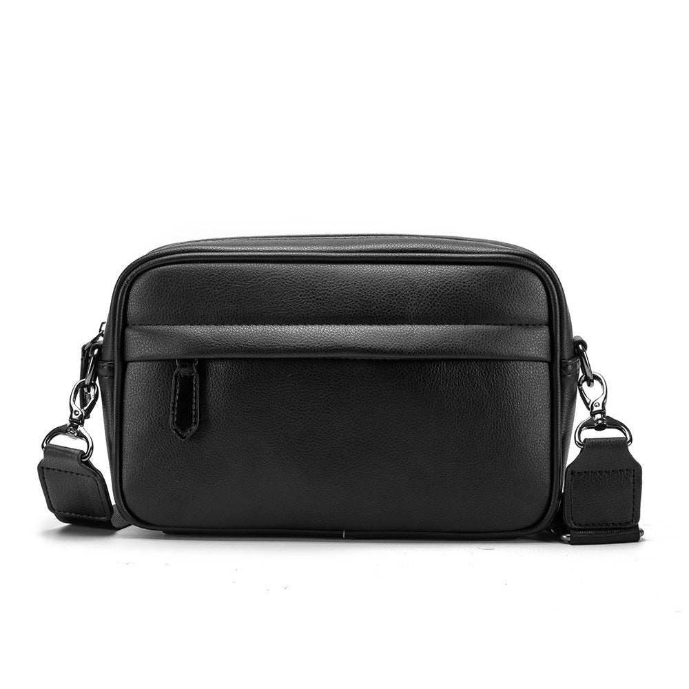 Men's Fashion Korean Brown Crazy Horse Leather Men's Bags