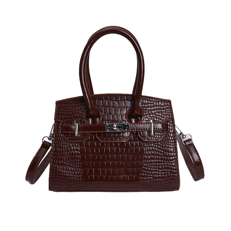 Women's Crocodile Pattern Platinum Fashionable Affordable Luxury Bags