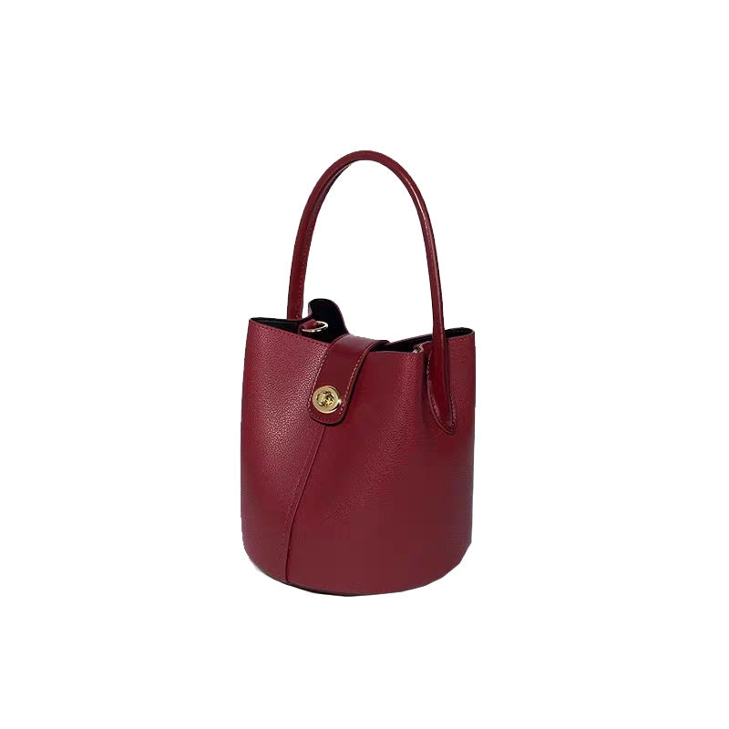 Women's Vegetable Basket High-grade Red Bridal Wedding Bucket Bag