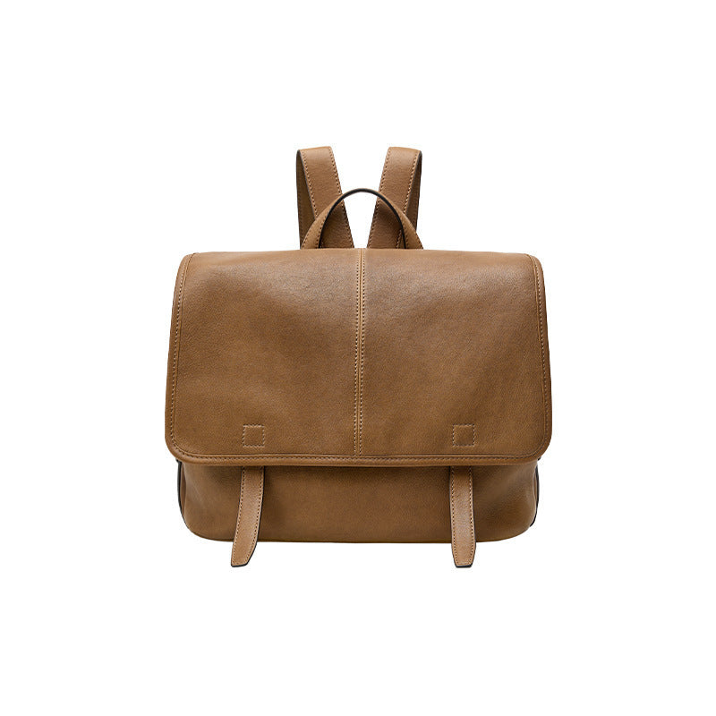 Vegetable Tanned Sheepskin Series Large Capacity Commute Backpacks