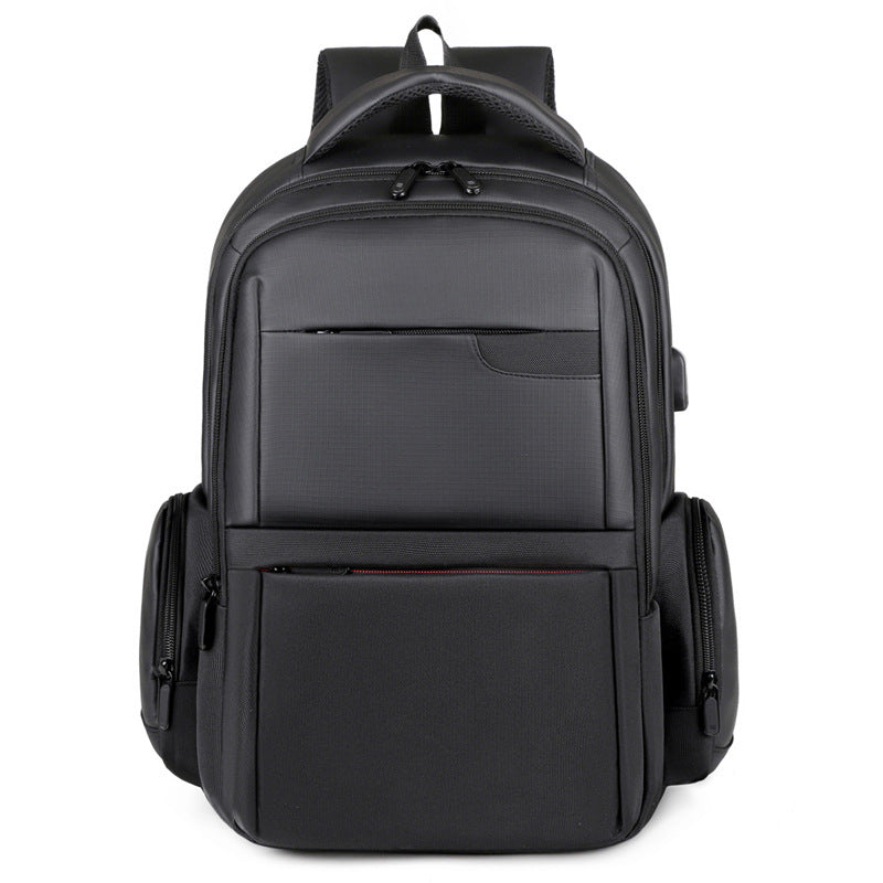 Men's Large Capacity Business Simple Western Style Multifunctional Backpacks