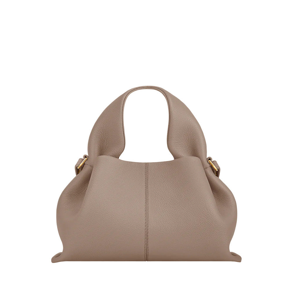 Women's Cloud Genuine Leather French Niche Dumpling Bags