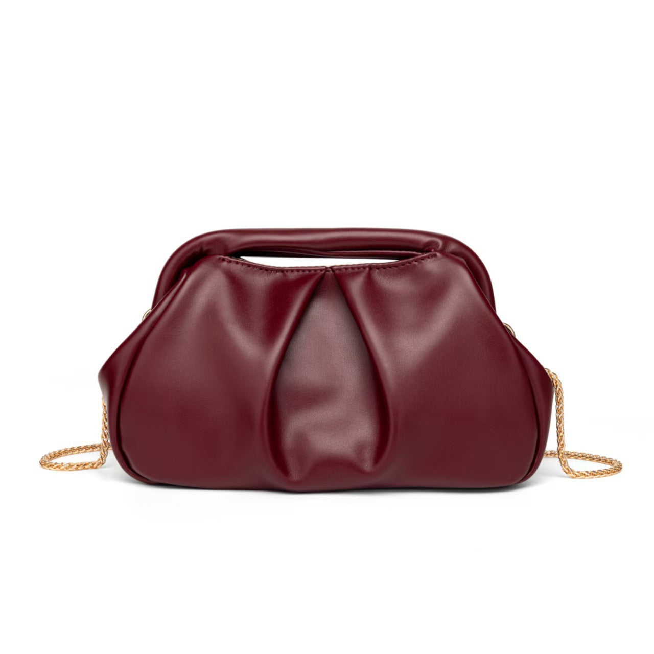 Women's Design Golden Cloud Pleated Chain Underarm Women's Shoulder Bag