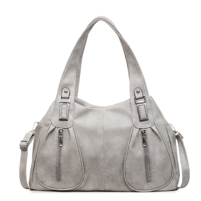 Retro Fashion Rivet Good-looking Large Capacity Portable Underarm Tote Bag