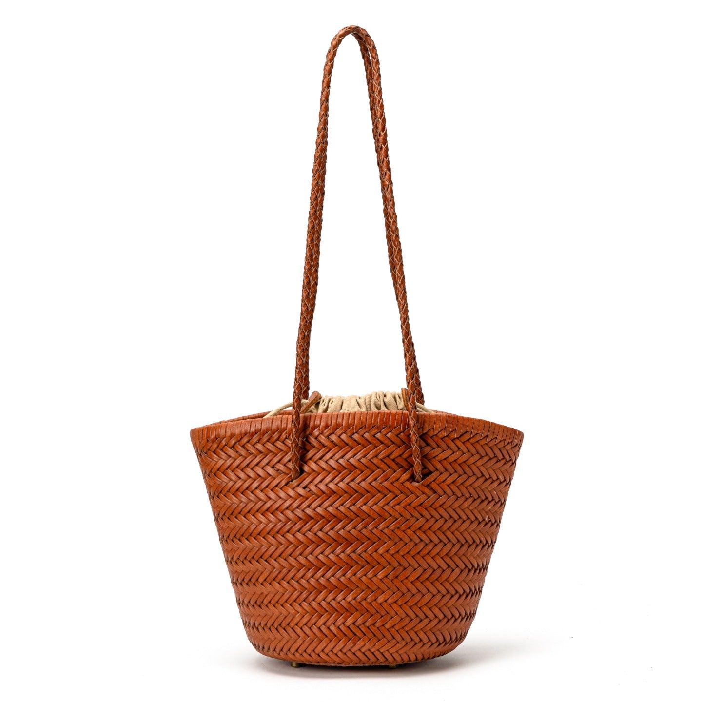 Leather Handmade Woven French Style Retro Bags