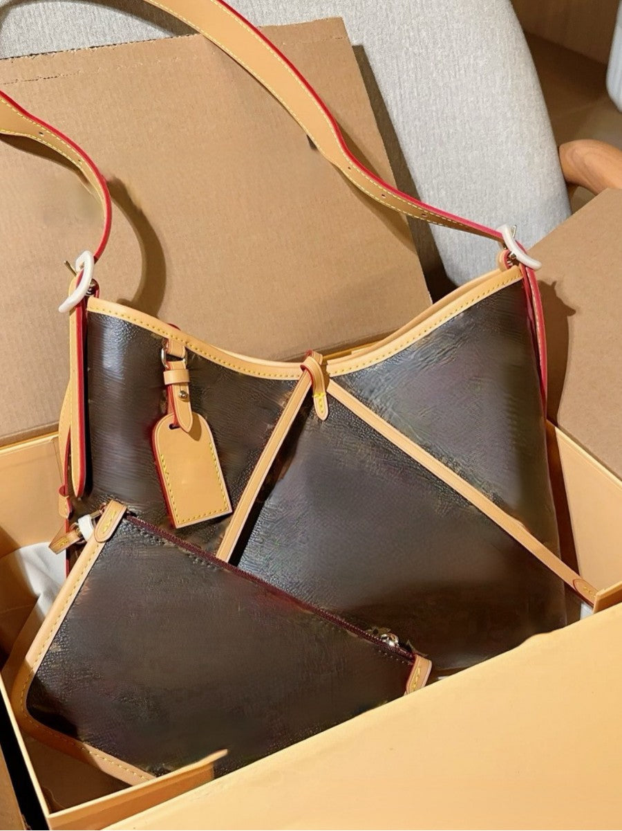 Beautiful Women's Genuine Leather Croissant Baguette Women's Messenger Bag