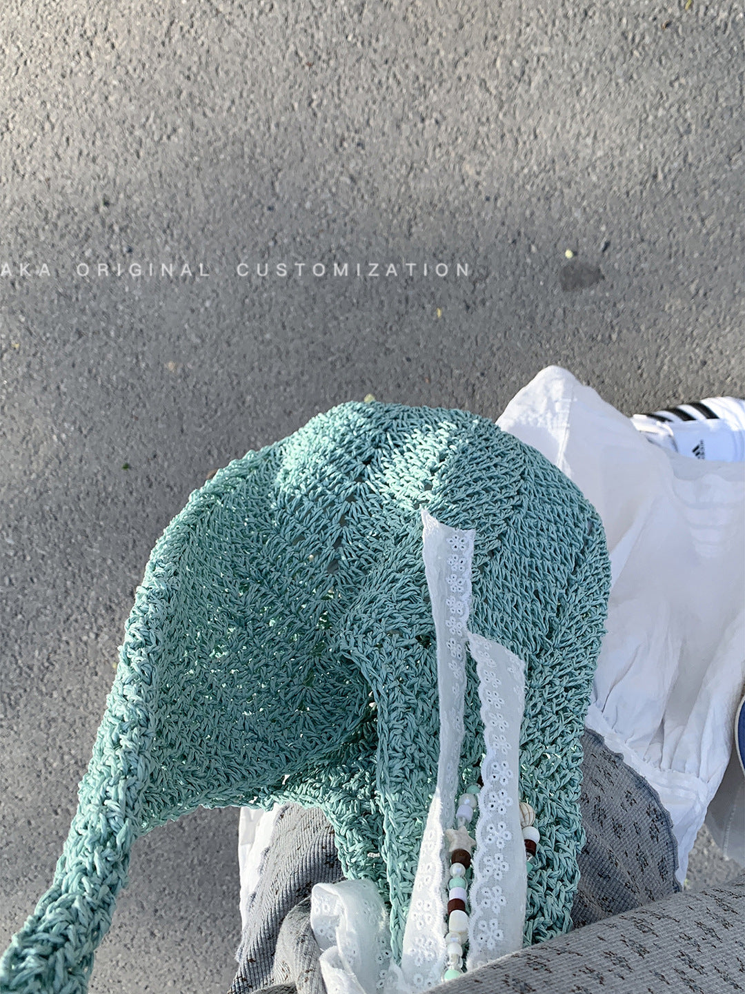 Women's Style Summer Fashion Large Capacity Knitted Underarm Bag