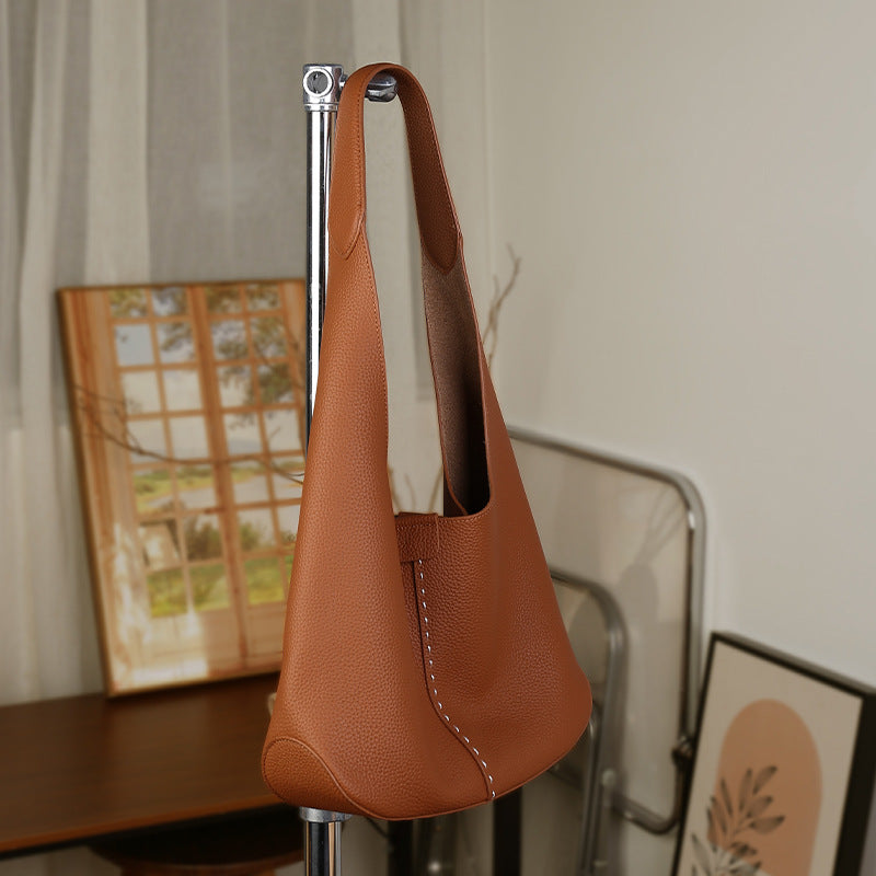 Underarm Female Niche Soft Leather Large Capacity Women's Shoulder Bag