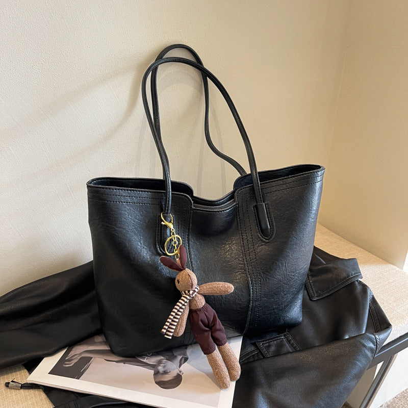Women's Korean Stitching Portable Commuter Easy Matching Women's Messenger Bag