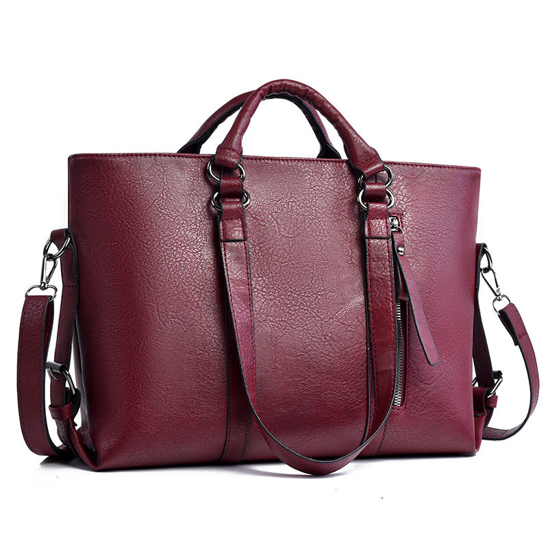 Women's Large Capacity Retro Fashion Commuter High-grade Shoulder Bags