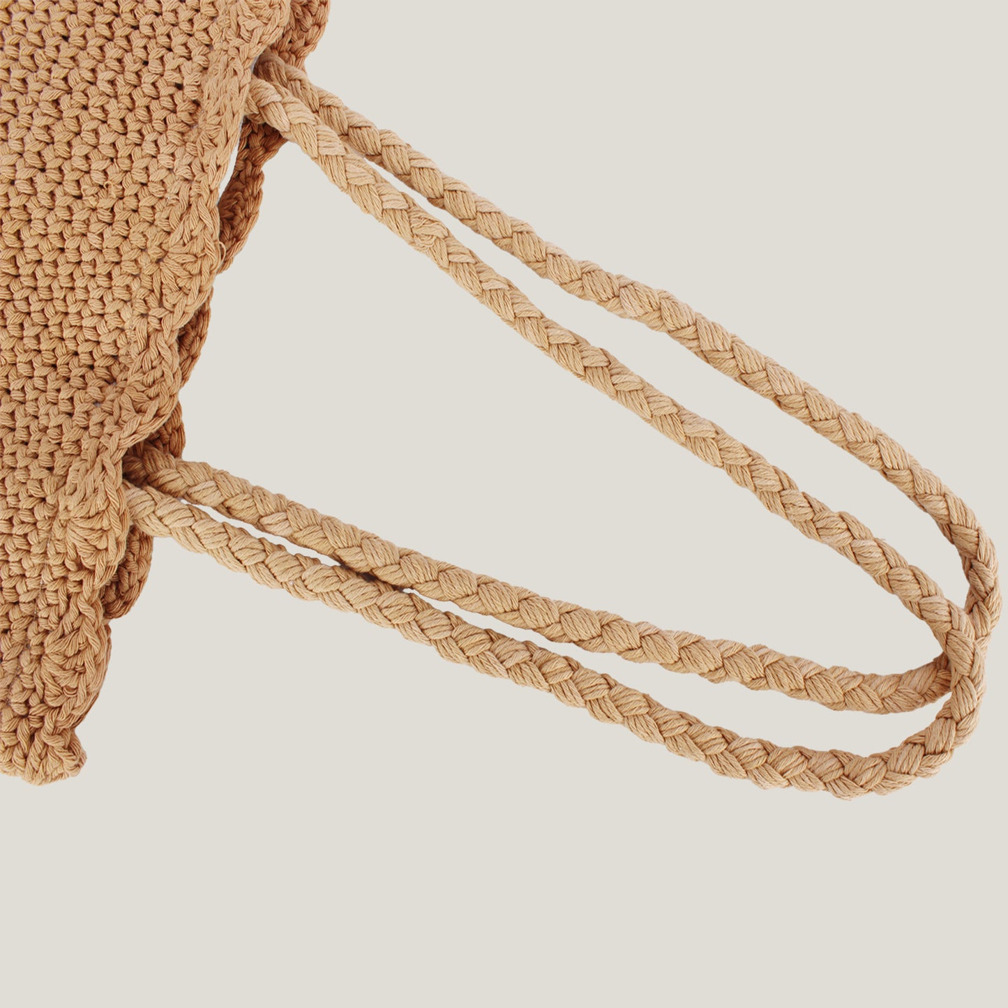 Mori Style Hand-woven Hand Crocheting Cotton Women's Shoulder Bag